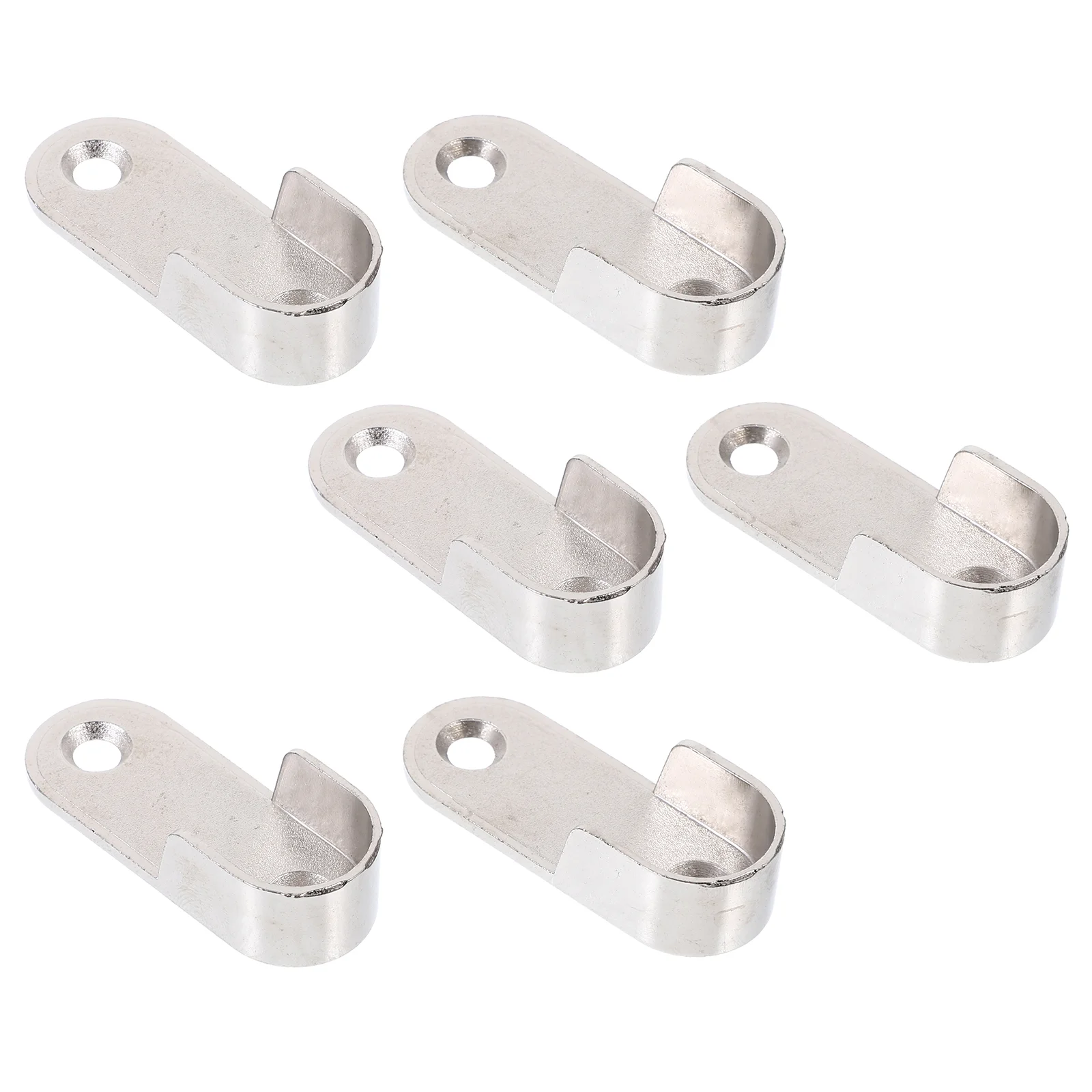 

6 Pcs Curtain Rod Bracket Rod Holder Closet Support Shower Holders Thicken Brackets End Pole Alloy Window Curtain Socket