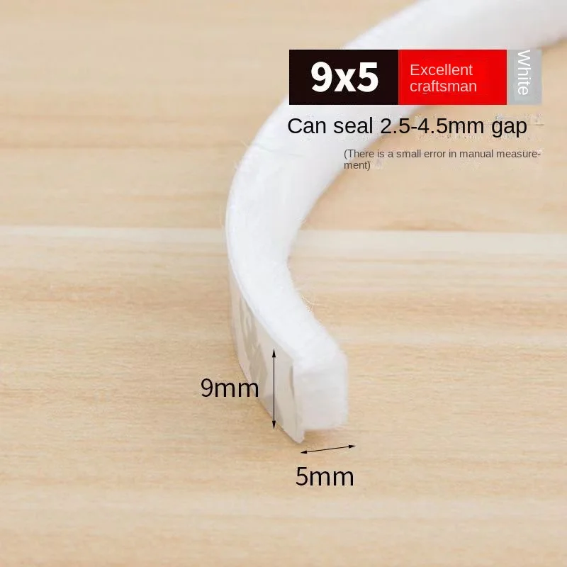 Self-Adhesive Weatherstrip Brush Seal for Doors and Windows - Warm Winter Collection
