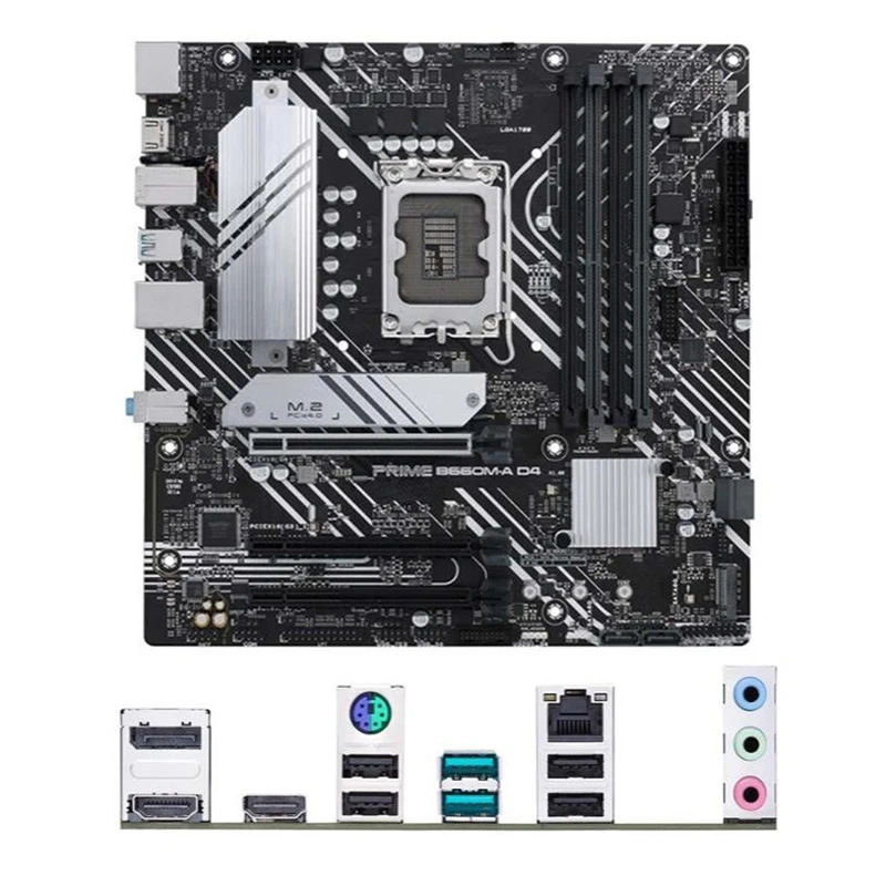 Scheda Madre Intel B660 Prime B660M-A D4 Usata Scheda Madre Desktop Originale Lga1700 Lga 1700 Ddr4 128Gb M.2 Nvme Usb3.0 Sata3