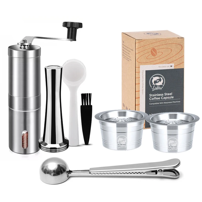 Eco-Friendly Reusable Coffee Capsule & Filter Set for Single-Serve Machines