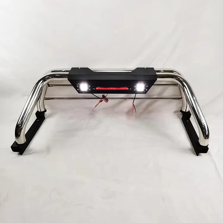 LED 조명 포함 3인치 스테인리스 스틸 201/304 스포츠 바 롤 바 롤 케이지 (HILUX REVO 15-17/ROCCO 2018+/VIGO 2012+ 용)