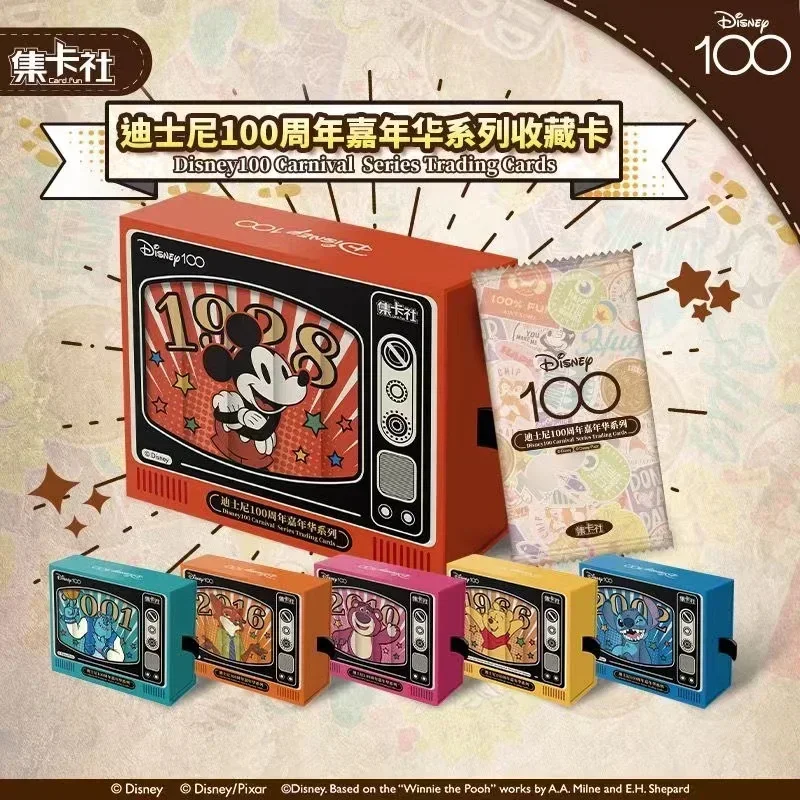 카드 재미 디즈니 100 주년 기념 카니발 기념 카드 새로운 애니메이션 주변기기 한정 컬렉션 카드 어린이 장난감 선물