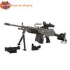 PUBG Weapon Related Products Medium Collection M249 Detachable Double Mirror Clip Light Machine Gun  Alloy Metal Toy 5