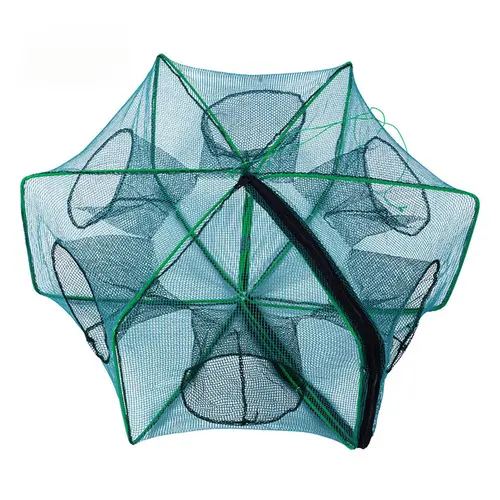 50/60/70cm Automatic Fishing Net Portable Folding Fly Fish Mesh For Carp Crucian Crab Shrimp Lobster Multi Holes Fish Net - Image 7