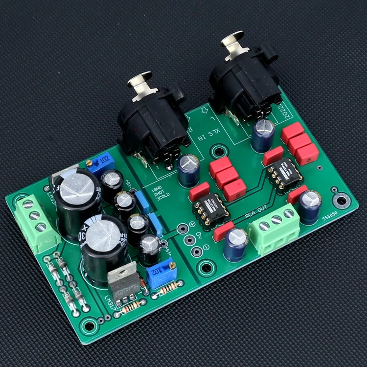 

[Balanced to single-ended] INA137PA finished board (2 channels, with power supply)
