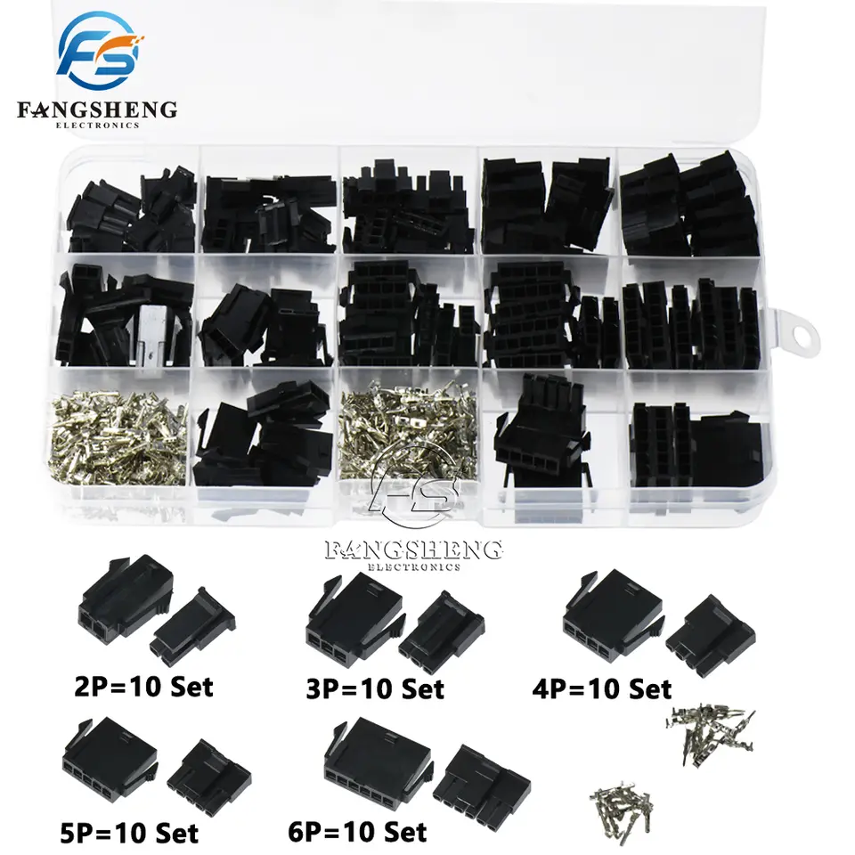 500Pcs MX3.0 3.0mm Pitch Micro-Fit 3.0 Connector Housing Male shell Female shell + Terminal 2p 3p 4p 5p 6 Pin DIY Kit image 1