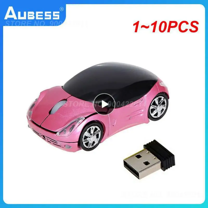 1 ~ 10Pcs Wireless Sports Car Mouse Ergonomico 1200Dpi Car Usb Mouse Mouse Ottico Mause Per Computer Pc Laptop Games Mouse