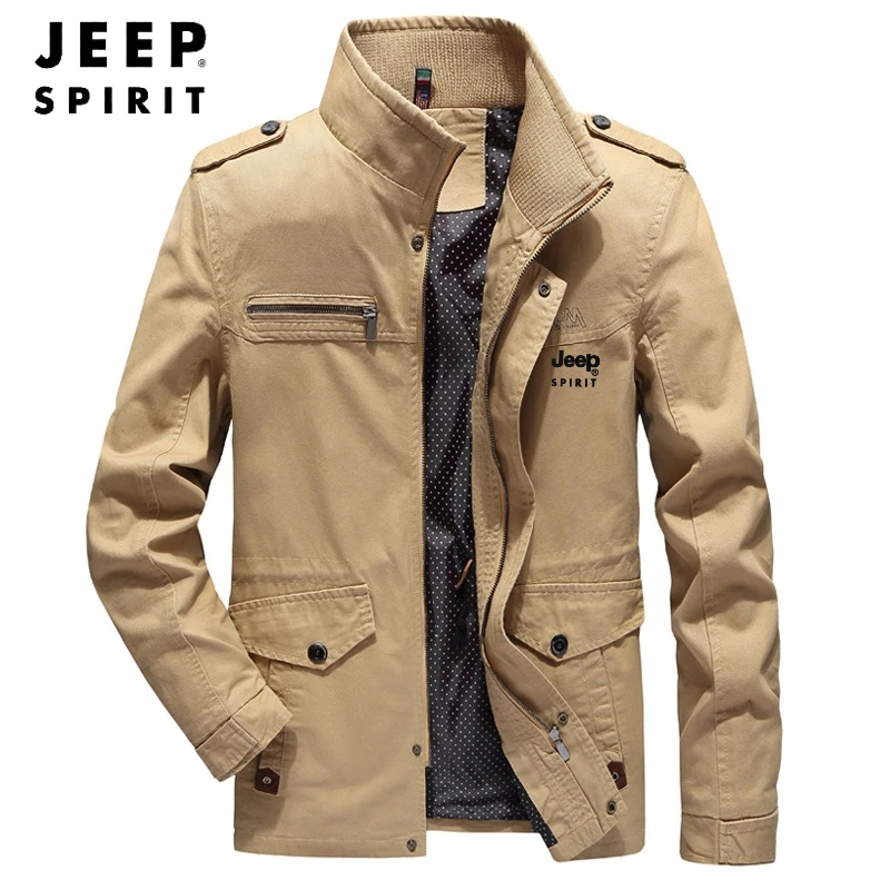 JEEP SPIRIT Jackets for Man 100% Cotton Carhartt Spring and Autumn
