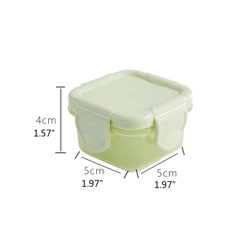 Set of 4 Baby Freezer 60ml Storage Containers & Containers 6 Colors W3JF