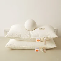 Five Star Hotel Pillow 48x74cm Pillow Core for Home Deep Sleep Neck Protection Without Collapsing Velvet Fiber Breathable Pillow