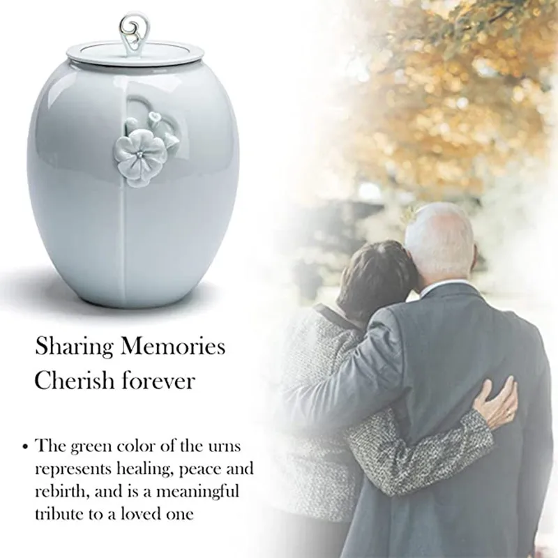 Ceramic Cremation Urns Handmade Ceramics Chinese Style Cremation Urn for Human Or Pet Ashes Cats Dogs Animals Reptiles