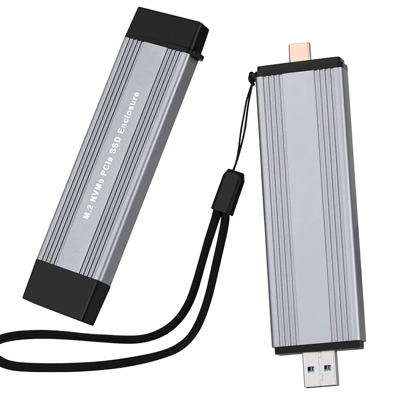 M.2 NVME SSD ̽ ܺ Ŭ USB3.1 -A + USB 3.2 Gen 2  C 10G M2 M-KEY NVME to USB   JMS583 Ĩ Ʈ