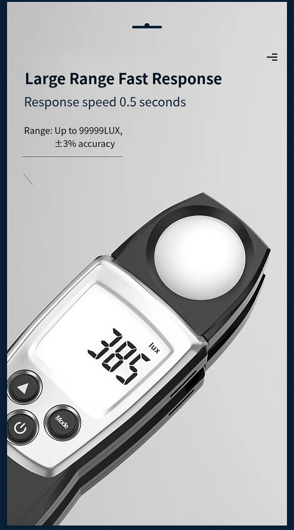 Testo 540 Digital Pro Light Tester High Precision Illuminance Meter 0 to 99999Lu