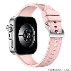 Silicone Sports Replacement Strap - Vibrant Watch Bracelet Band for Huawei Watch Fit 3 (P)