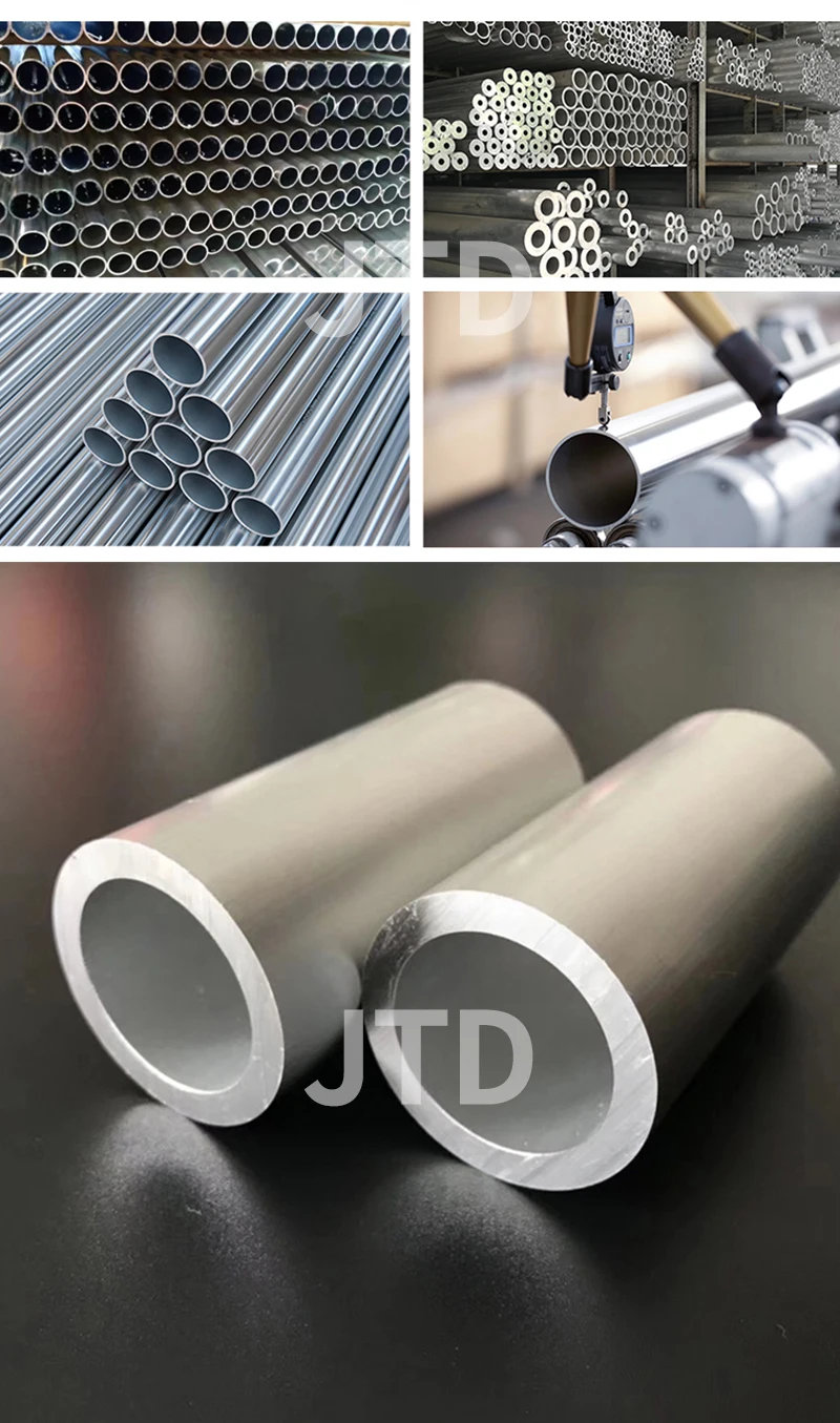 100mm long circular 6063 aluminum alloy pipe