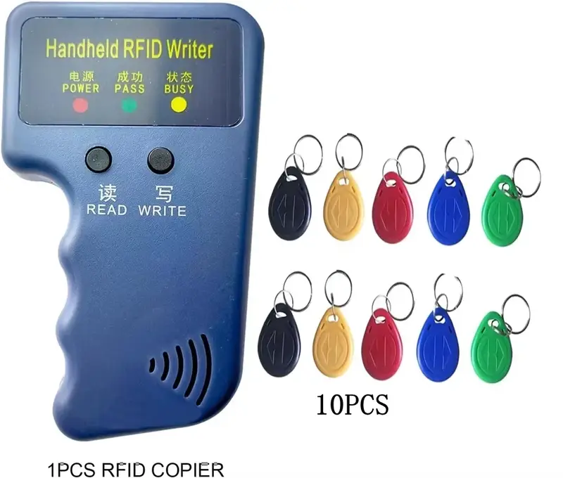 RFID Duplicator ID Handheld 125khz Key Copier Reader Writer Reader Card Cloner Programmer Writable Key Access Card Keyfobs - Image 13