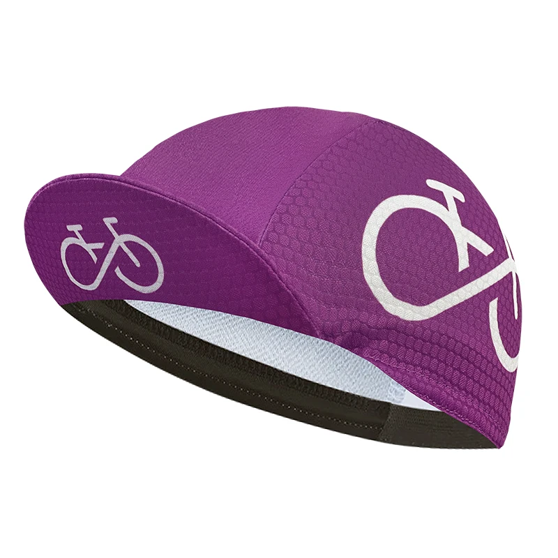 Cycling Cap Polyester Sweat Absorption Solid Color Classic cycling caps
