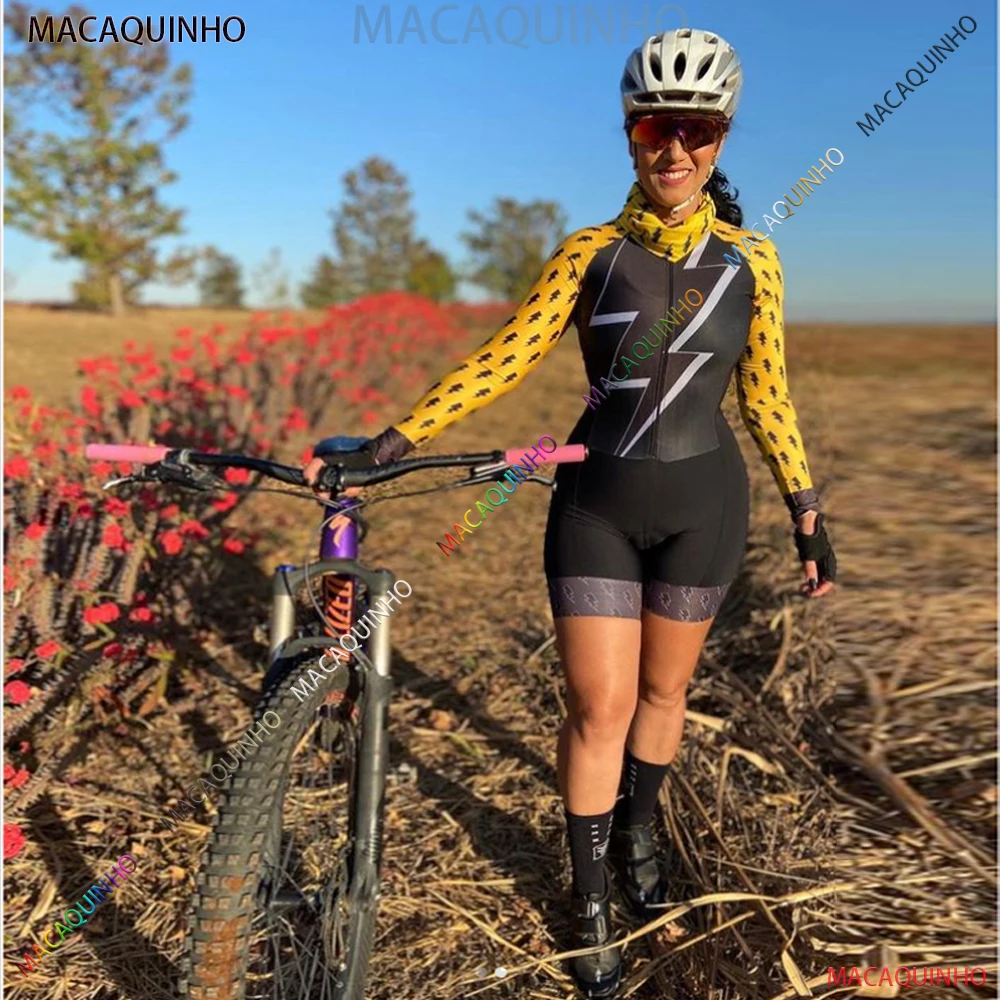 Promo Kafitt Women's 2022 Long Cycling Set Free Shipping Jumpsuit Cyclist  Clothing Summer Mountain Bike Triathlon Set| | - AliExpress