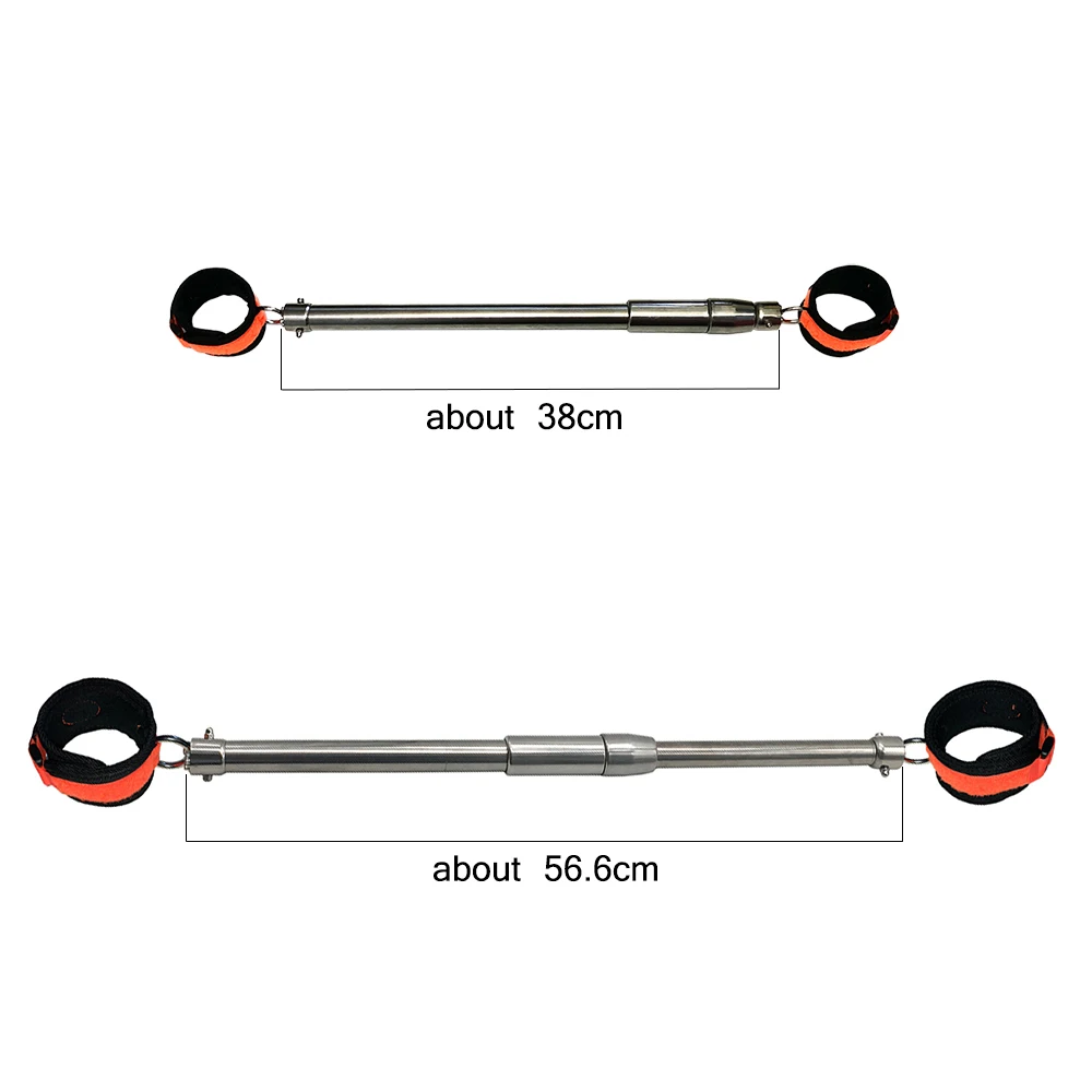 Adjustable Ankle Cuffs arranged with hardware detail and nylon comfort sections