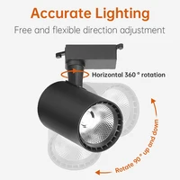 LED Track Light Led Track Lighting Systems 10W 12W 20W 30W 40W 220V Spot Lights Track Lighting Rail for Coffee Shop 2