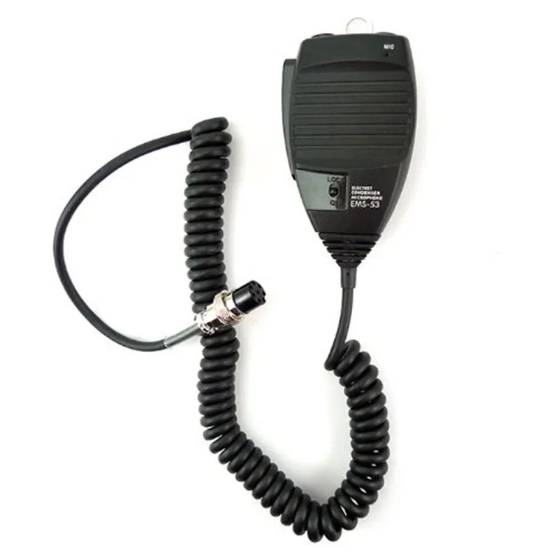 EMS-53 Handheld Shoulder Remote Speaker PTT Mic Microphone for Alinco Radio DR-03 DR-06 DR-145 DR-135T DR-235E Walkie Talkie walkie talkie remote speaker microphone mic for cp200 cp200d ep450 gp88 pr400 two way radio