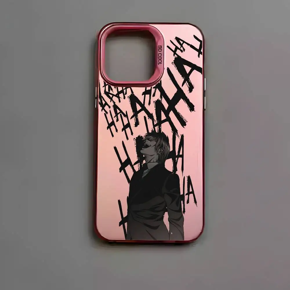 Aurora Multicolor Matte Metallic Phone Case with Light D-Death N-Note Design