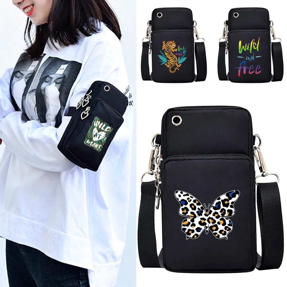 

Universal Phone Bag for Samsung S21 S20 Ultra S21 Plus M51 S20 FE A02S A42 A12 Huawei Sports Wallet Handbag Pouch Shoulder Bag