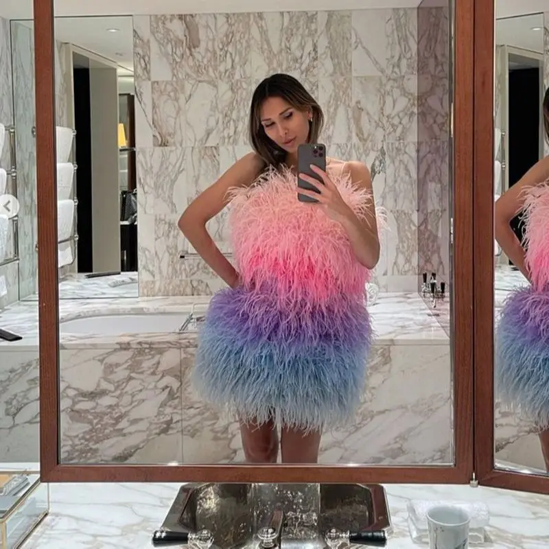 Ostrich Feathers Boa Shawl Plumes 2M 1/2/3/4/6Ply for Wedding Crafts Decoration ostrich feathers