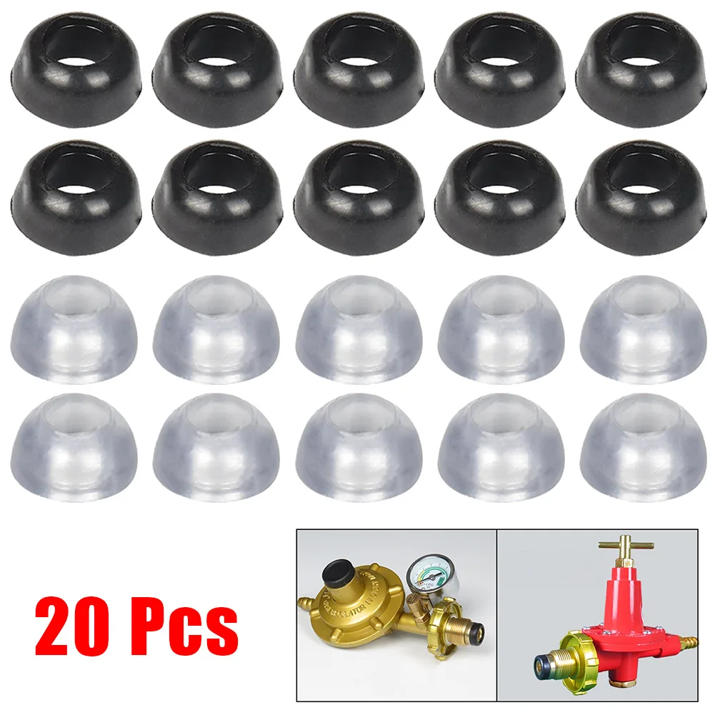 20pcs Gas LPG Regulator Bull Nose Rubber Rubber Seals BBQ Gas Regulator Seal O Ring Repair Seal Replacement gas regulator seal