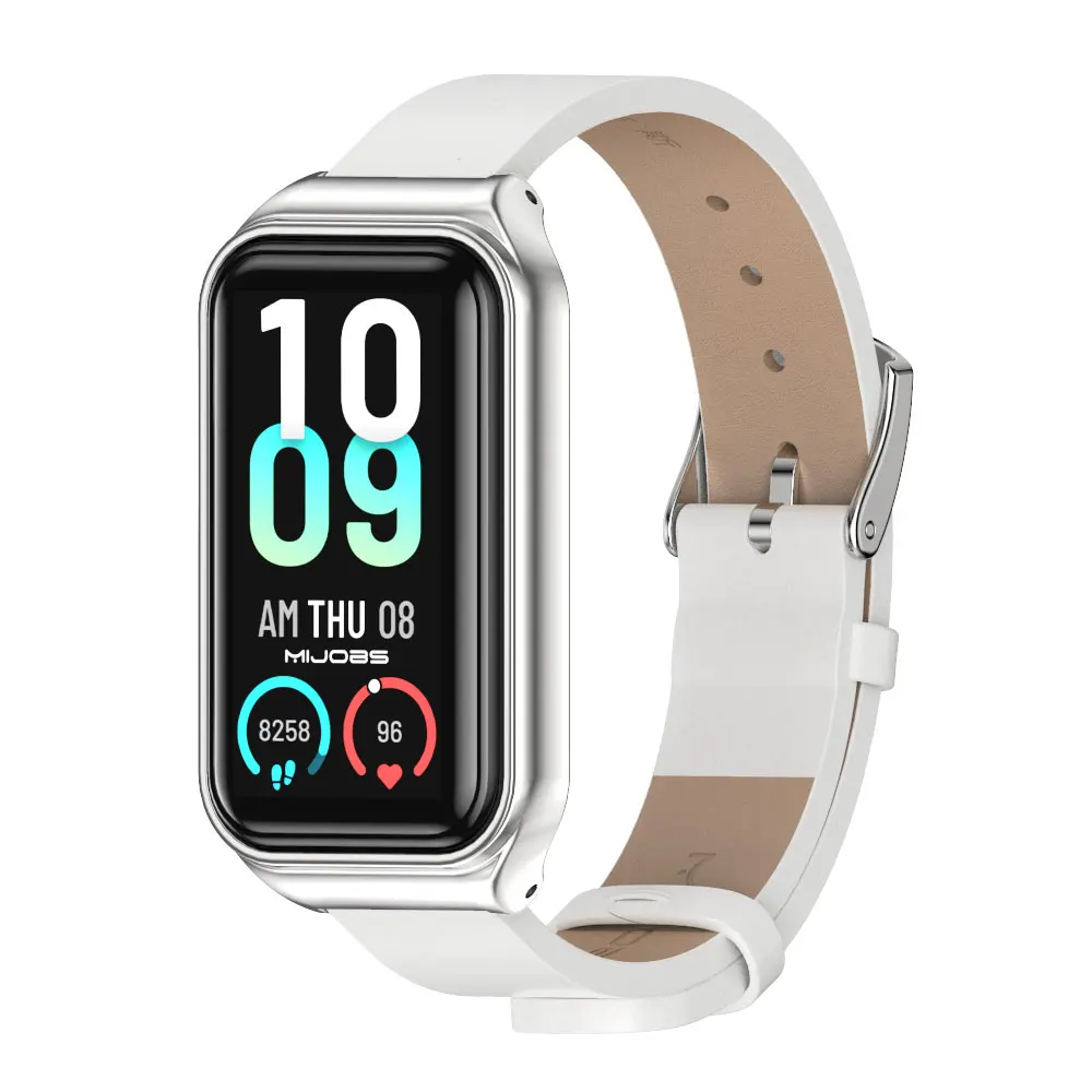 Leather Strap For Amazfit Band 7 Global Version Smart Bracelet Band For Amazfit Band 7 Wristband Smartwatch Correa