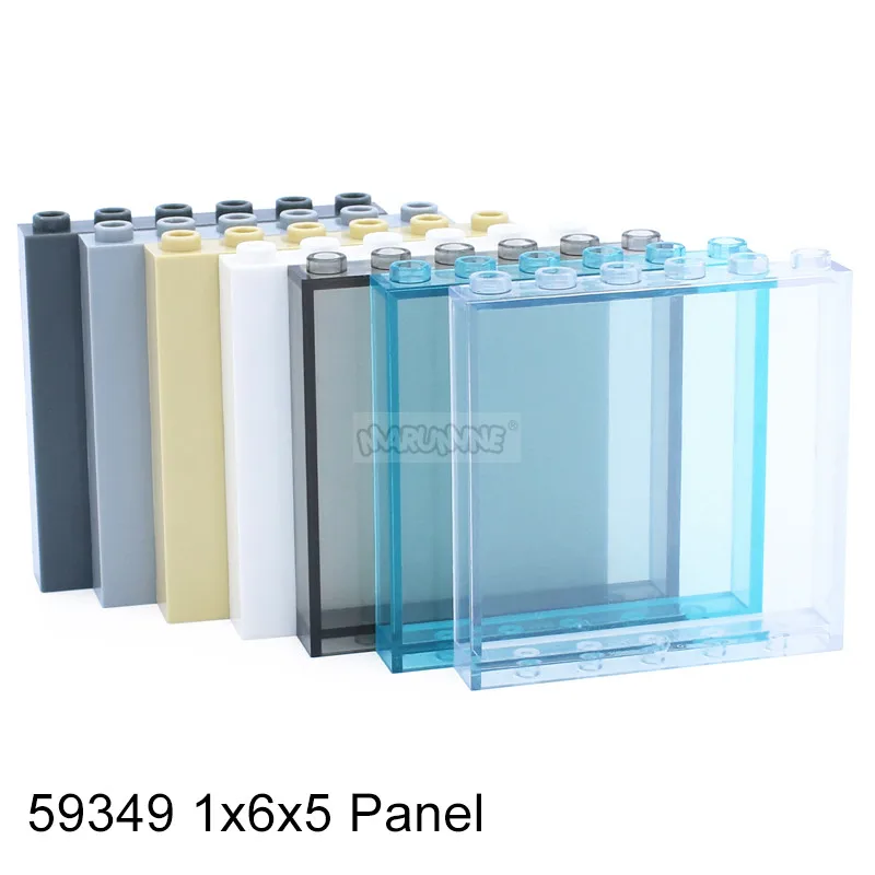 MARUMINE MOC Brick Window Glass House Wall Panel 87552 87544 60581 87543 59349 Build Brick Accessories Parts Assembles Particles 6
