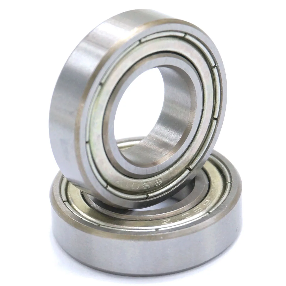 Premium Set of 2 Bearing Steel Gcr15 Thin-Wall Deep Groove Bearings - ZZ/RS Design, ABEC1 Quality