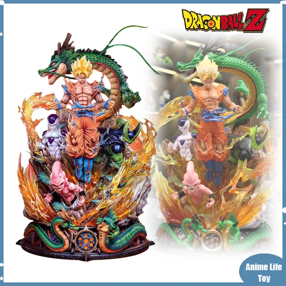 

Dragon Ball Anime Figures Son Goku Shenron Frieza Majin Buu Cell Action Figure Pvc Model Statue Collectible Toys Doll Gift Decor