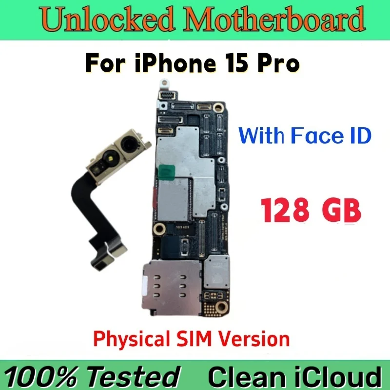 100% Unlocked Authentic For iPhone 15 Pro Max Motherboard 15Plus