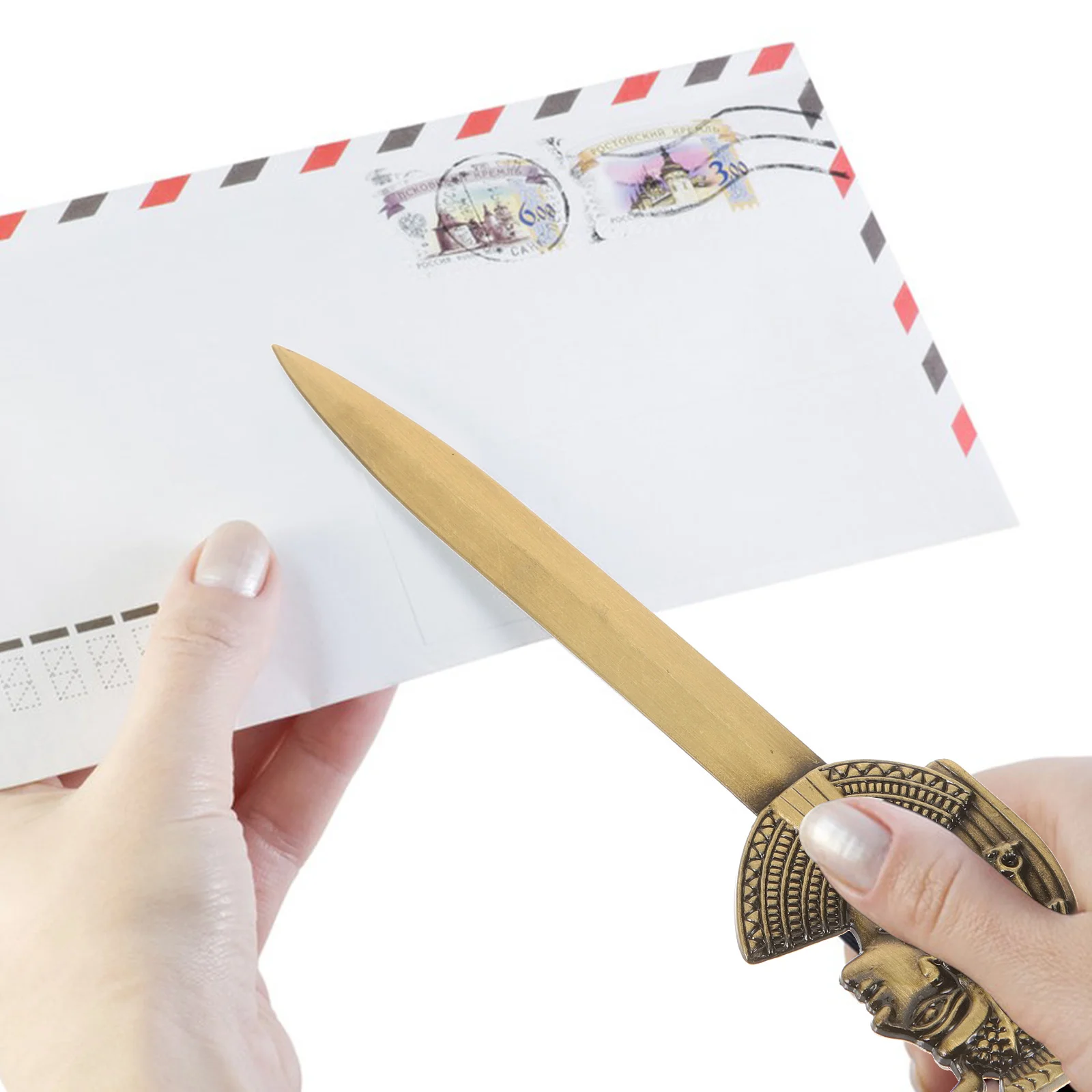 Vintage Envelopes Openers Letter Opener Security Envelopes Openers Cut Paper For Metal Zinc Alloy Letter Cutter 13.5x3.5cm