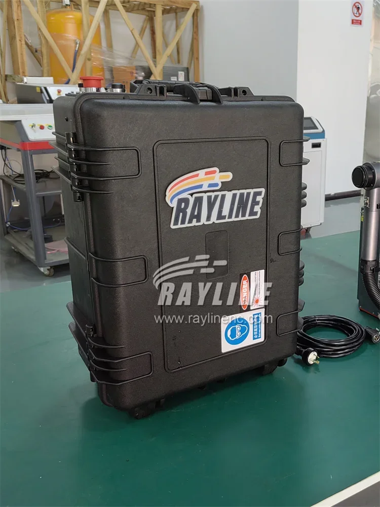 RAYLINE Handheld Portable Pulse Laser Cleaning Machine Type Light Weight Pulsed Rust Removal Cleaning Rust Removal Metal