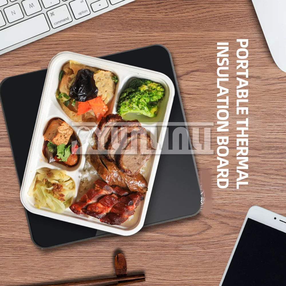 Household Multifunctional Warming Tray,Small insulated coaster Portable Food Insulation Board 2