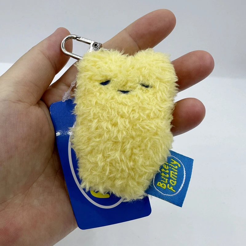 7cm Butter Rabbit Cute Plush Keychain Anime Plush Toy doll Stuffed Animal Soft Plush Woman bag Accessories Pendant Xmas Gifts 5