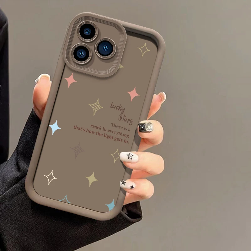 Creative Color Stars Shockproof Soft Silicone Phone Case