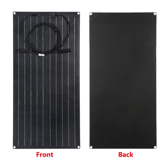 600W 300W Solar Panel 18V Monocrystalline Silicon Solar Cell Power Bank Outdoor Charging for Camping Roof Motorhome RV Car Boat 2