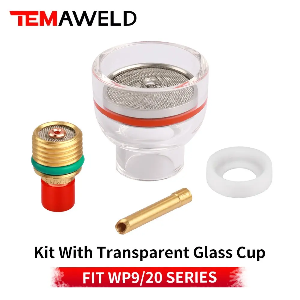 16 # WIG-Schweißbrenner WP9 WP20 Cup Nozzle Collect Body Short Gas Lens 2HSGS Dichtungssatz für 1,6/2,4/3,2 mm – Detail 3