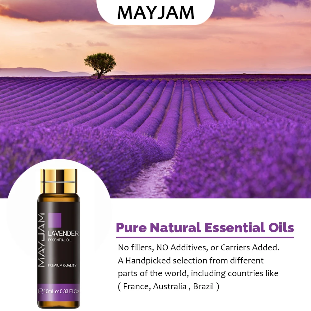 Aromatic Lavender Vanilla Myrrh Essential Oil for Soap & Candle Making, Massage, and Diffusers