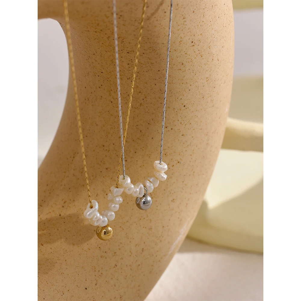 Natural Freshwater Pearls Delicate Korean Gentle Charm Necklace - Image 5