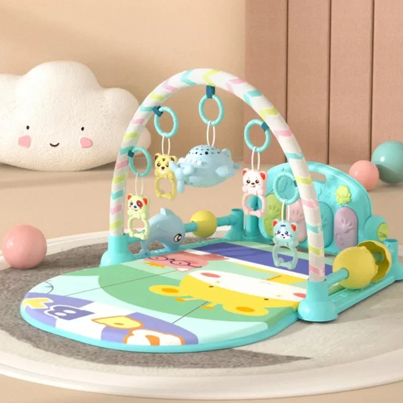 Baby Music Rack Play Mats Puzzle Carpet with Piano Keyboard Infant Crawling Activity Rug for 0-12 Months Gifts musical playmat crawling blanket