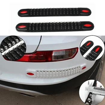 41,5 X 5,5 CM 2 paia di protezioni per auto, paraurti anteriori e posteriori, adesivi in gomma universali, accessori di protezione per auto impermeabili
