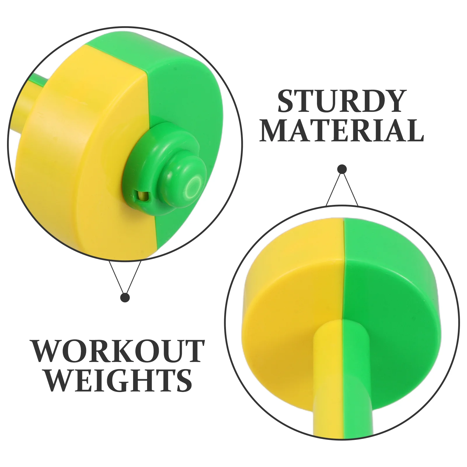 2 Pcs Children Fitness Dumbbells Kids Exercise Weights Plastic Gym Gear Sport Equipment For Training Set Early Education Toy