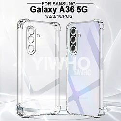 Transparent Shockproof TPU Clear Case - Luxury Full Cover - 10Pcs (Clear)