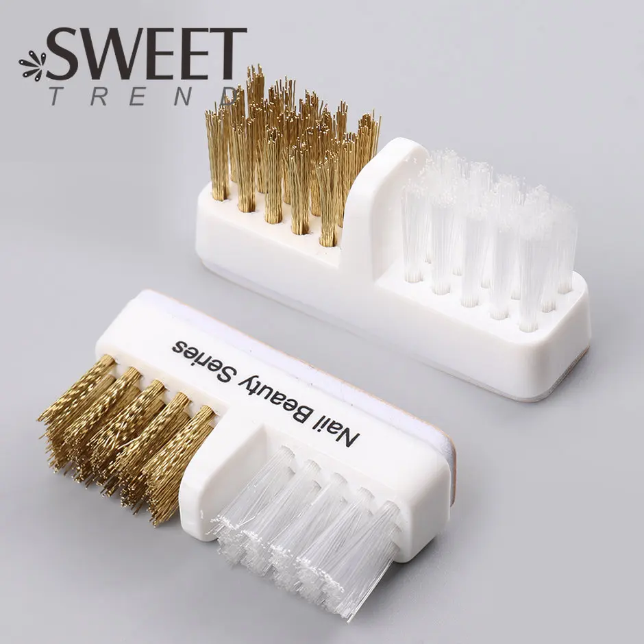 1pcs Manicure Cutter Nail Drill Bit Cleaning Brush Copper Wire Remove