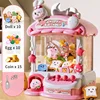 Children Mini Claw Machine Toy for Kids Cartoon Rabbit Automatic Coin Operated Play Game Crane Doll Machines Girls Birthday Gift 5