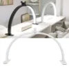 Half Moon Light for Nail Desk Foldable 3 Color Temperatures 10 Brightness Adjustable Beauty Lamp Phone Holder for Beauty Salon 3